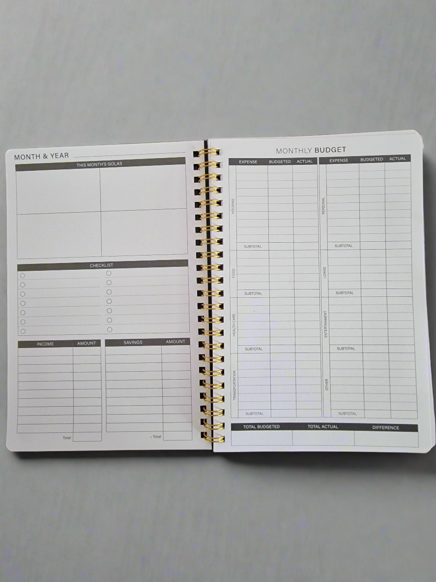 A4 Budget Planner