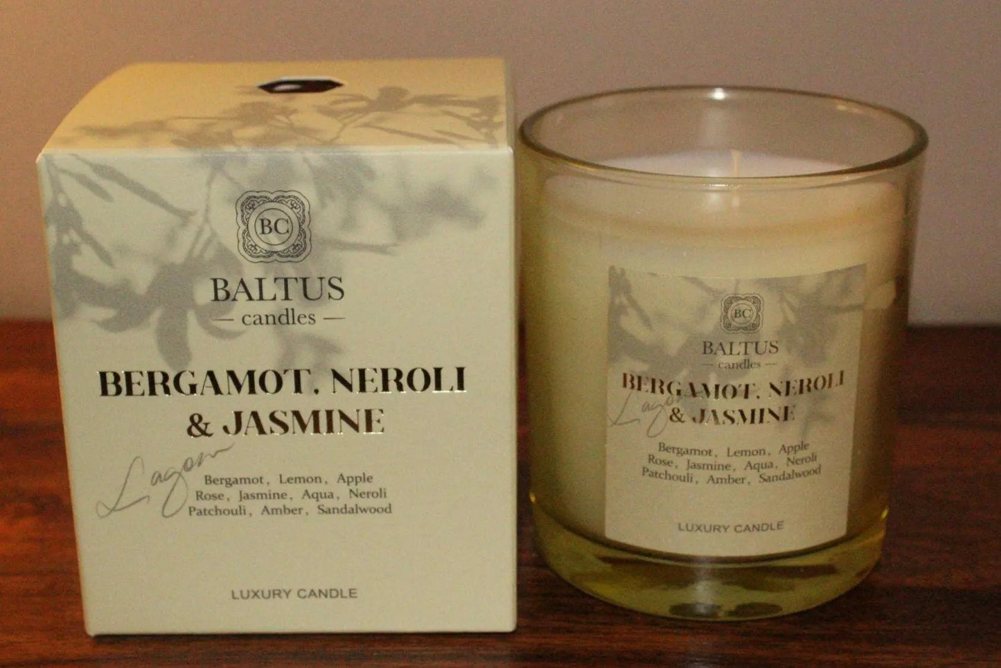 Baltus Luxury Bergamot, Neroli & Jasmine Scented Candle