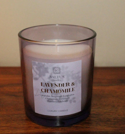 Baltus Luxury Lavender & Chamomile Scented Candle