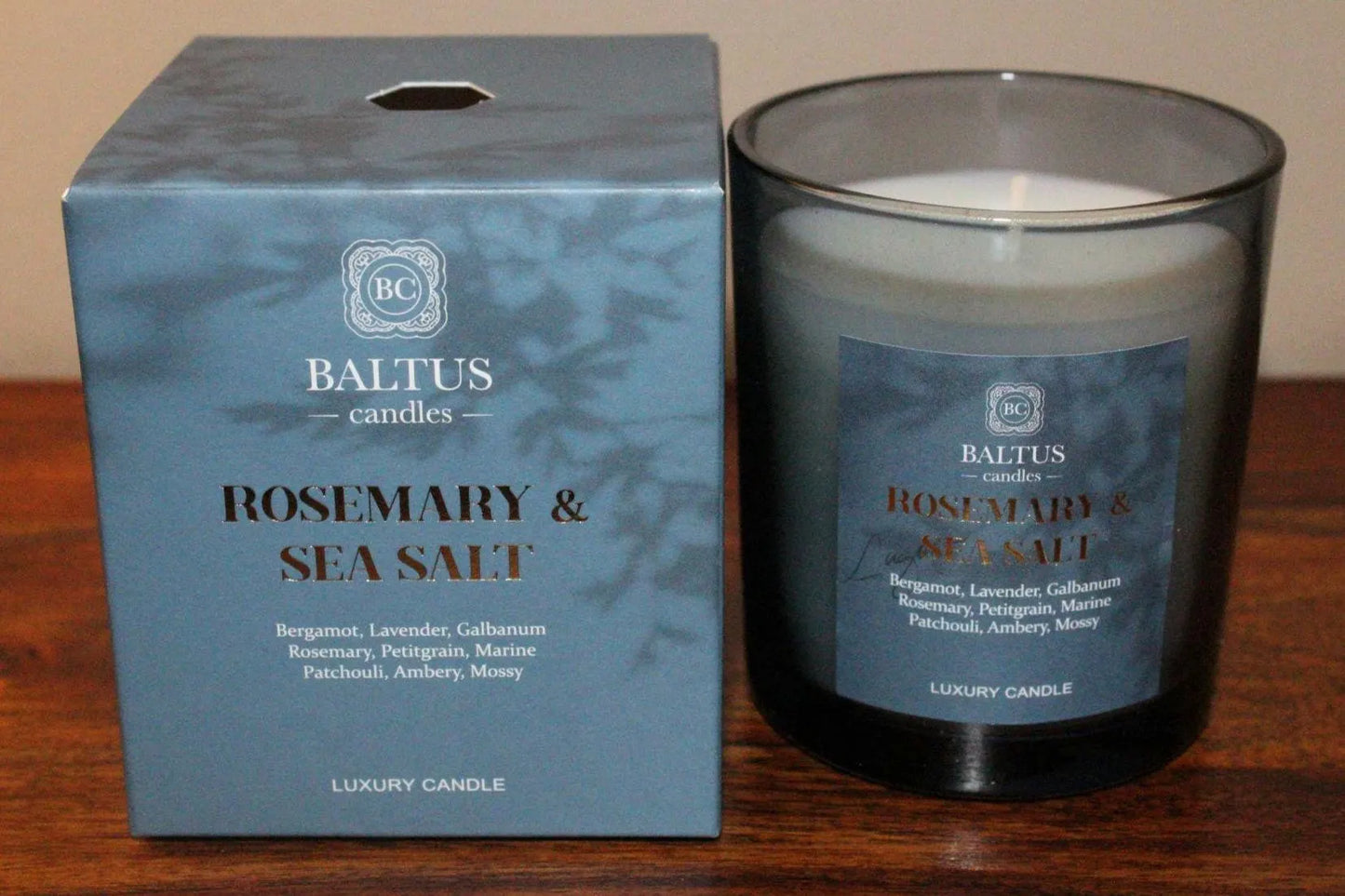 Baltus Luxury Rosemary & Sea Salt Scented Candle