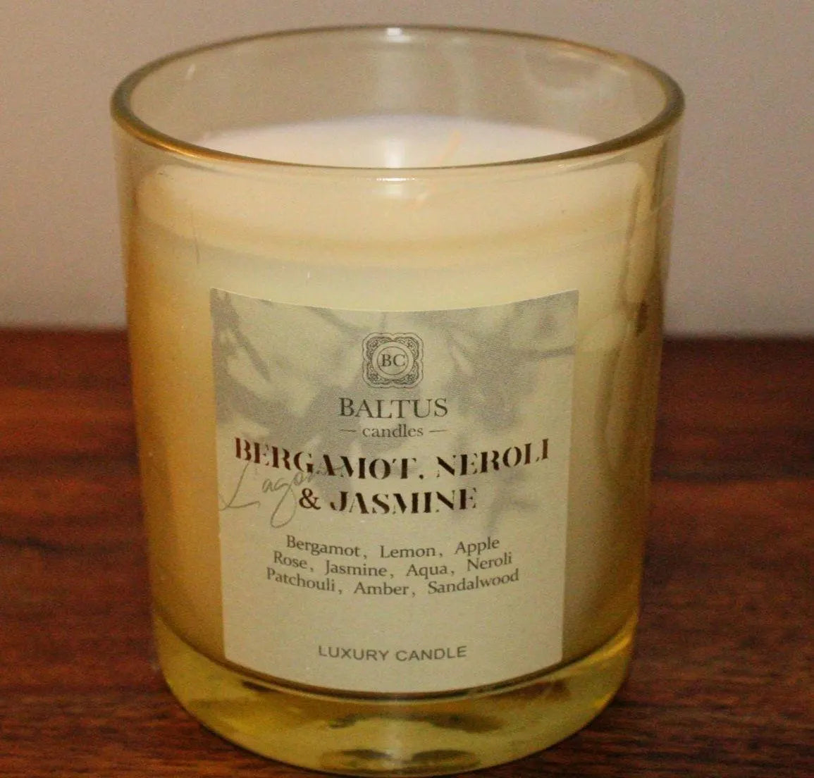 Baltus Luxury Bergamot, Neroli & Jasmine Scented Candle